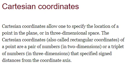 데카르트 좌표계란? (Cartesian Coordinate System) 쉽게 이해하기 3 데카르트 좌표계 정의2