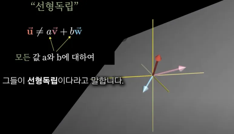 Linear combination(선형 결합과) Span(생성) 개념 정리 - 선형 독립과 종속까지 한 번에 이해하기 16 선형독립