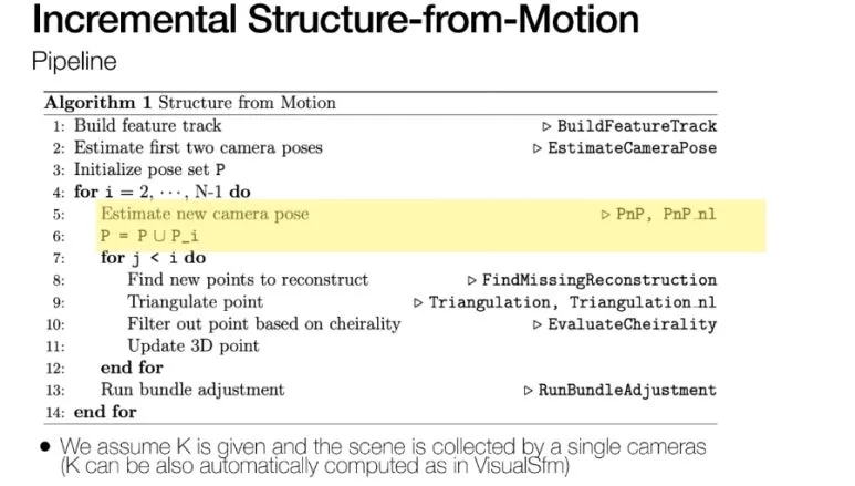 Structure from Motion : 이미지 여러 장으로 3D 복원하는 기술 12 11 Step3